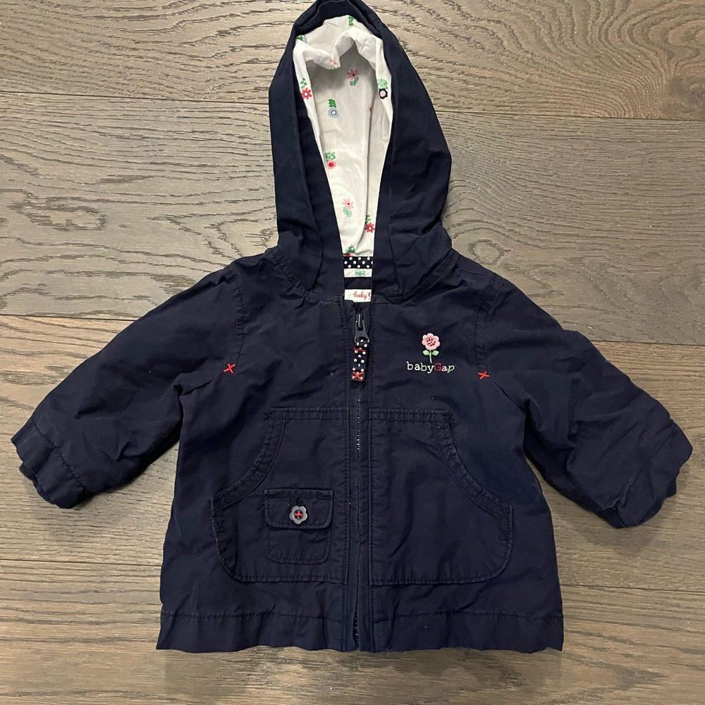 Baby gap navy girls spring jacket sz 3-6M brand new